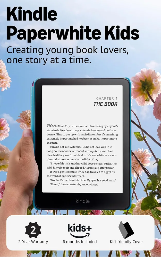 Amazon Kindle Paperwhite Kids 16 GB with Cover, Cyber City