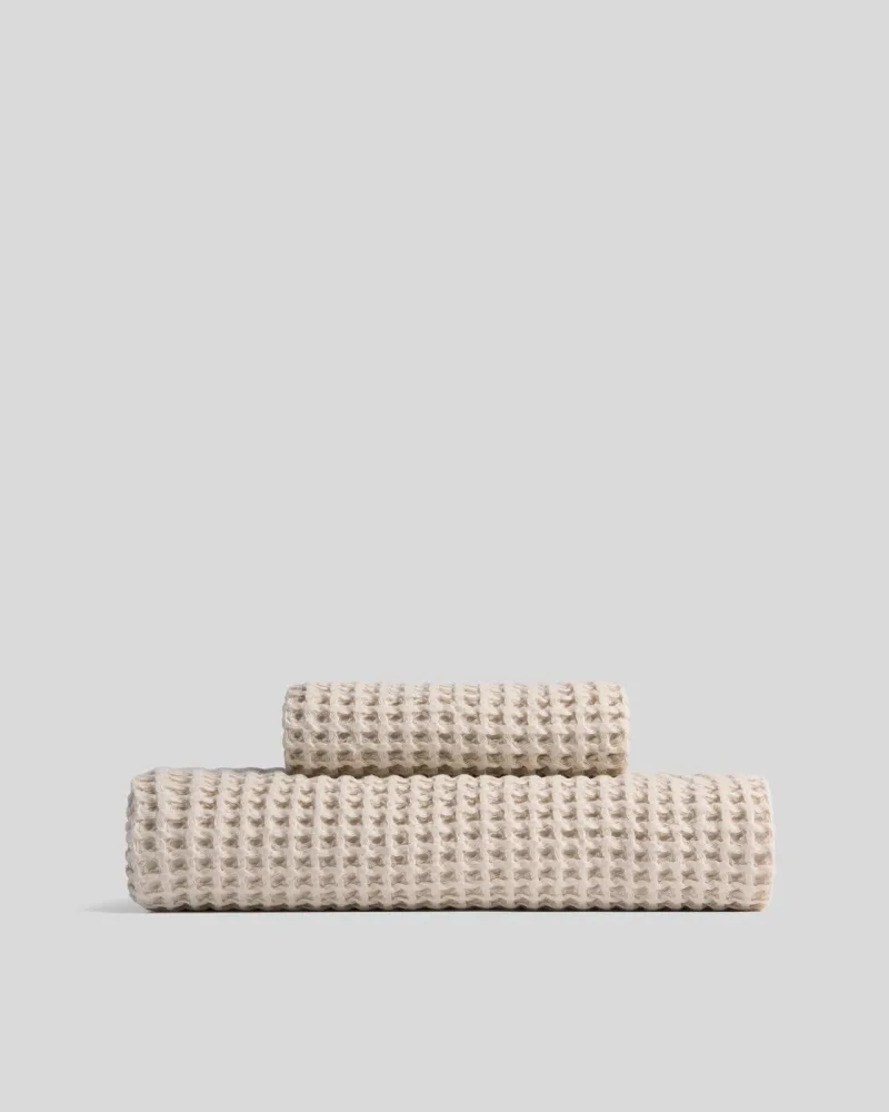 Parachute Waffle Bath Towel, Bone