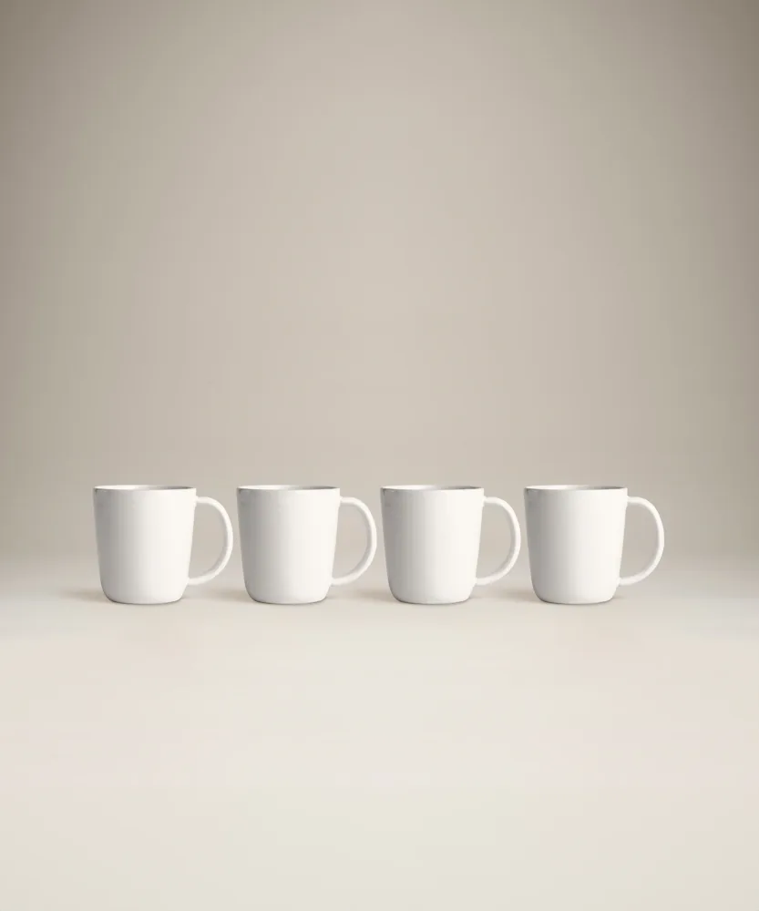 Year & Day Glossy Mugs, Moon, Set of 4